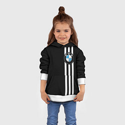 Толстовка-худи детская BMW SPORT, цвет: 3D-белый — фото 2