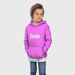 Толстовка-худи детская Barbie, цвет: 3D-белый — фото 2