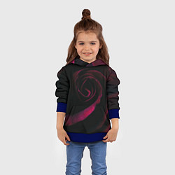 Толстовка-худи детская Dark Rose, цвет: 3D-синий — фото 2