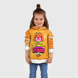 Толстовка-худи детская БЕА BRAWL STARS, цвет: 3D-белый — фото 2