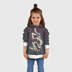 Толстовка-худи детская Унесённые призраками, цвет: 3D-белый — фото 2