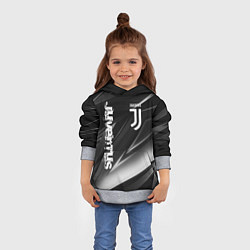Толстовка-худи детская JUVENTUS, цвет: 3D-меланж — фото 2