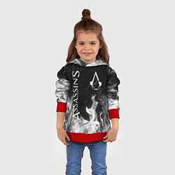 Толстовка-худи детская ASSASSINS CREED, цвет: 3D-красный — фото 2