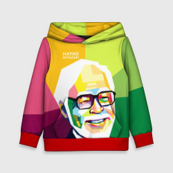 Толстовка-худи детская Hayao Miyazaki, цвет: 3D-красный