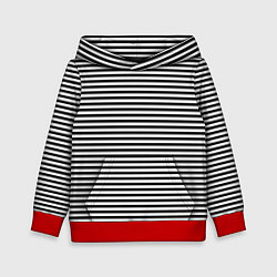 Детская толстовка В ЧЕРНО-БЕЛУЮ ПОЛОСКУ