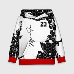 Толстовка-худи детская Michael Jordan 23, цвет: 3D-красный