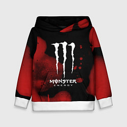 Толстовка-худи детская MONSTER ENERGY, цвет: 3D-белый