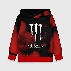 Толстовка-худи детская MONSTER ENERGY, цвет: 3D-красный