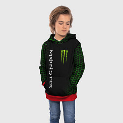 Толстовка-худи детская MONSTER ENERGY, цвет: 3D-красный — фото 2