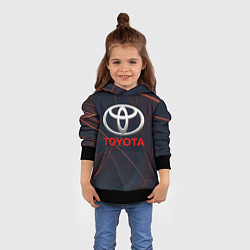 Толстовка-худи детская TOYOTA, цвет: 3D-черный — фото 2