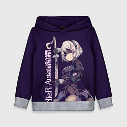 Толстовка-худи детская Nier Automata, цвет: 3D-меланж