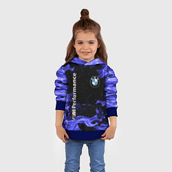Толстовка-худи детская BMW, цвет: 3D-синий — фото 2