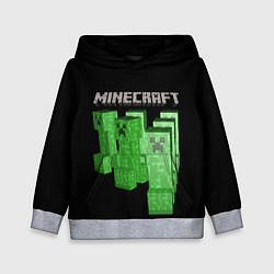 Толстовка-худи детская MINECRAFT CREEPER, цвет: 3D-меланж