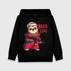 Толстовка-худи детская Bella Ciao, цвет: 3D-черный