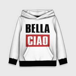 Толстовка-худи детская Bella Ciao, цвет: 3D-черный