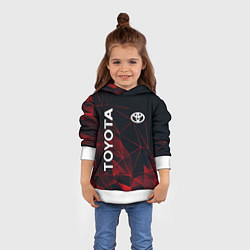 Толстовка-худи детская TOYOTA, цвет: 3D-белый — фото 2