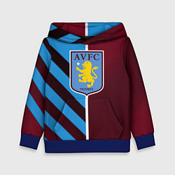 Толстовка-худи детская Астон Вилла, цвет: 3D-синий