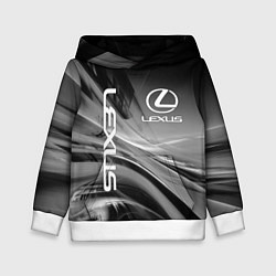 Толстовка-худи детская LEXUS, цвет: 3D-белый