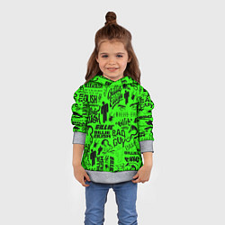 Толстовка-худи детская BILLIE EILISH БИЛЛИ АЙЛИШ, цвет: 3D-меланж — фото 2