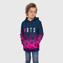 Толстовка-худи детская BTS БТС, цвет: 3D-синий — фото 2