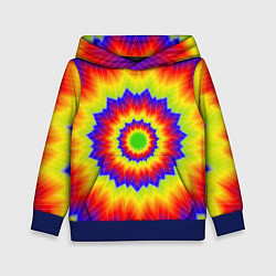 Толстовка-худи детская Tie-Dye, цвет: 3D-синий