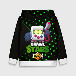 Толстовка-худи детская Virus 8 bit brawl stars 8 бит, цвет: 3D-белый