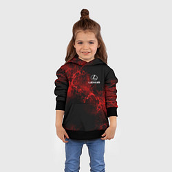 Толстовка-худи детская LEXUS, цвет: 3D-черный — фото 2