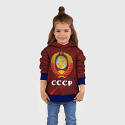 Толстовка-худи детская СССР USSR, цвет: 3D-синий — фото 2