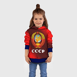 Толстовка-худи детская СССР USSR, цвет: 3D-синий — фото 2