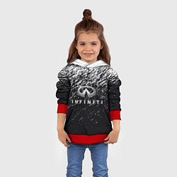 Толстовка-худи детская INFINITI, цвет: 3D-красный — фото 2