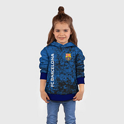 Толстовка-худи детская BARSELONA, цвет: 3D-синий — фото 2