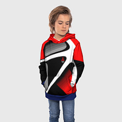 Толстовка-худи детская Mitsubishi ФОРМА, цвет: 3D-синий — фото 2