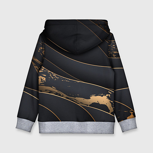 Детская толстовка Black gold / 3D-Меланж – фото 2