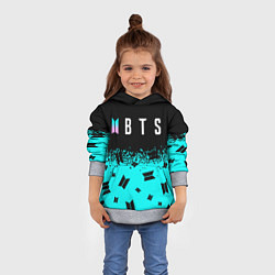 Толстовка-худи детская BTS БТС, цвет: 3D-меланж — фото 2