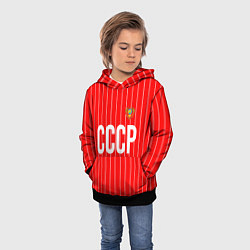 Толстовка-худи детская Форма сборной СССР, цвет: 3D-черный — фото 2