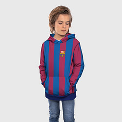 Толстовка-худи детская FC Barcelona 2021, цвет: 3D-синий — фото 2