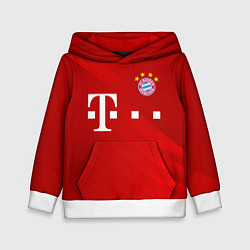 Толстовка-худи детская FC Bayern Munchen, цвет: 3D-белый
