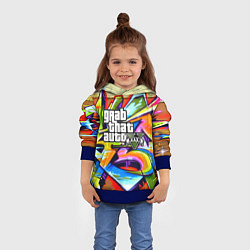 Толстовка-худи детская GTA:5, цвет: 3D-синий — фото 2