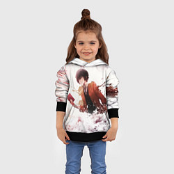 Толстовка-худи детская Дазай, цвет: 3D-черный — фото 2