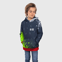 Толстовка-худи детская AC DС, цвет: 3D-красный — фото 2