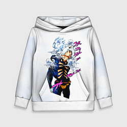 Толстовка-худи детская JoJo Bizarre Adventure, цвет: 3D-белый