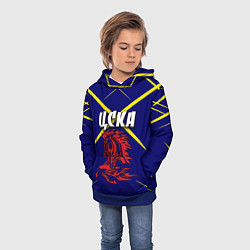 Толстовка-худи детская ЦСКА, цвет: 3D-синий — фото 2