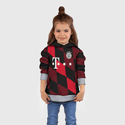 Толстовка-худи детская ФК Бавария Мюнхен, цвет: 3D-меланж — фото 2