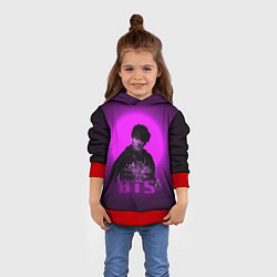 Толстовка-худи детская BTS, цвет: 3D-красный — фото 2