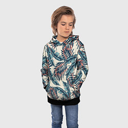 Толстовка-худи детская Тихие тропики, цвет: 3D-черный — фото 2