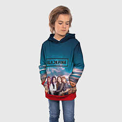 Толстовка-худи детская BlackPink, цвет: 3D-красный — фото 2