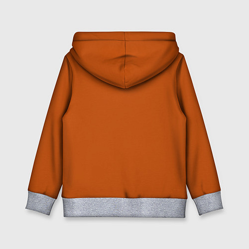Детская толстовка Радуга v6 - оранжевый / 3D-Меланж – фото 2