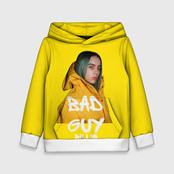 Толстовка-худи детская Billie Eilish Билли Айлиш, цвет: 3D-белый