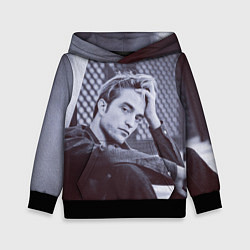 Толстовка-худи детская Роберт Паттинсон, цвет: 3D-черный
