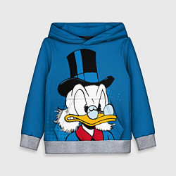 Толстовка-худи детская Скрудж Макдак, цвет: 3D-меланж